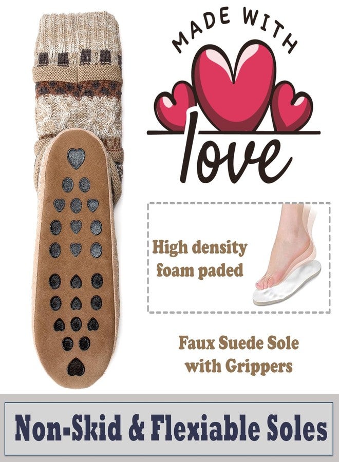 Cozylook Fuzzy Slipper Socks for Women, Non-Slip Winter Cabin Socks with Soft Soles - Image 4